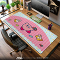 Kirby Café Treats Mouse Pad, Game Dreamland Gaming Desk Mat S - 11.8″ × 15.7″ (30×40 cm) custom workspace setup, desk mat, stitched edges