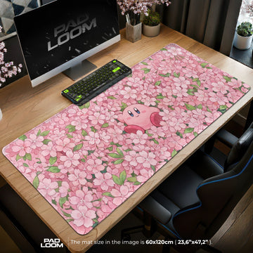 Kirby Cherry Blossom Mouse Pad - Kirby Desk Mat