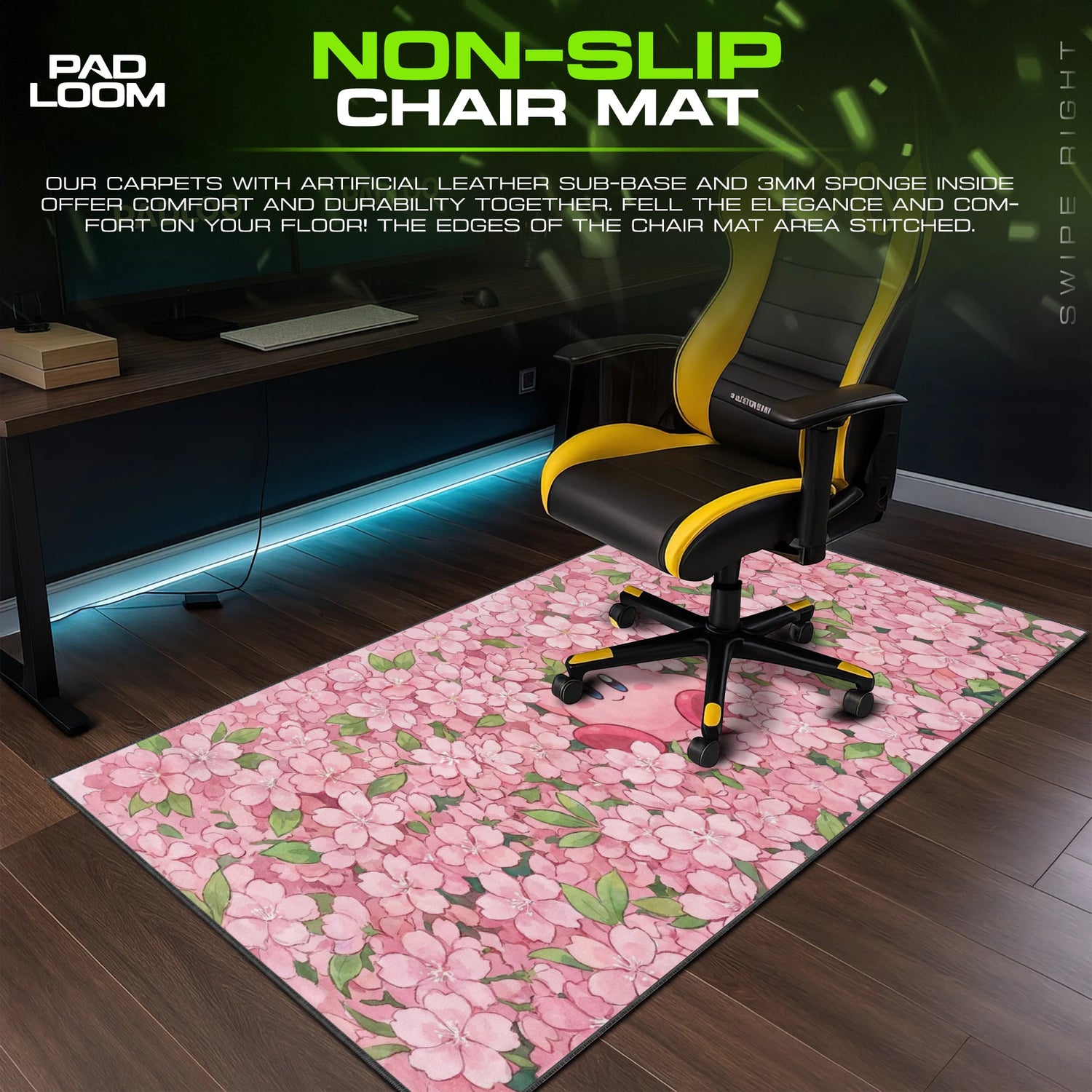 Kirby Cherry Blossom Mouse Pad - Kirby Desk Mat