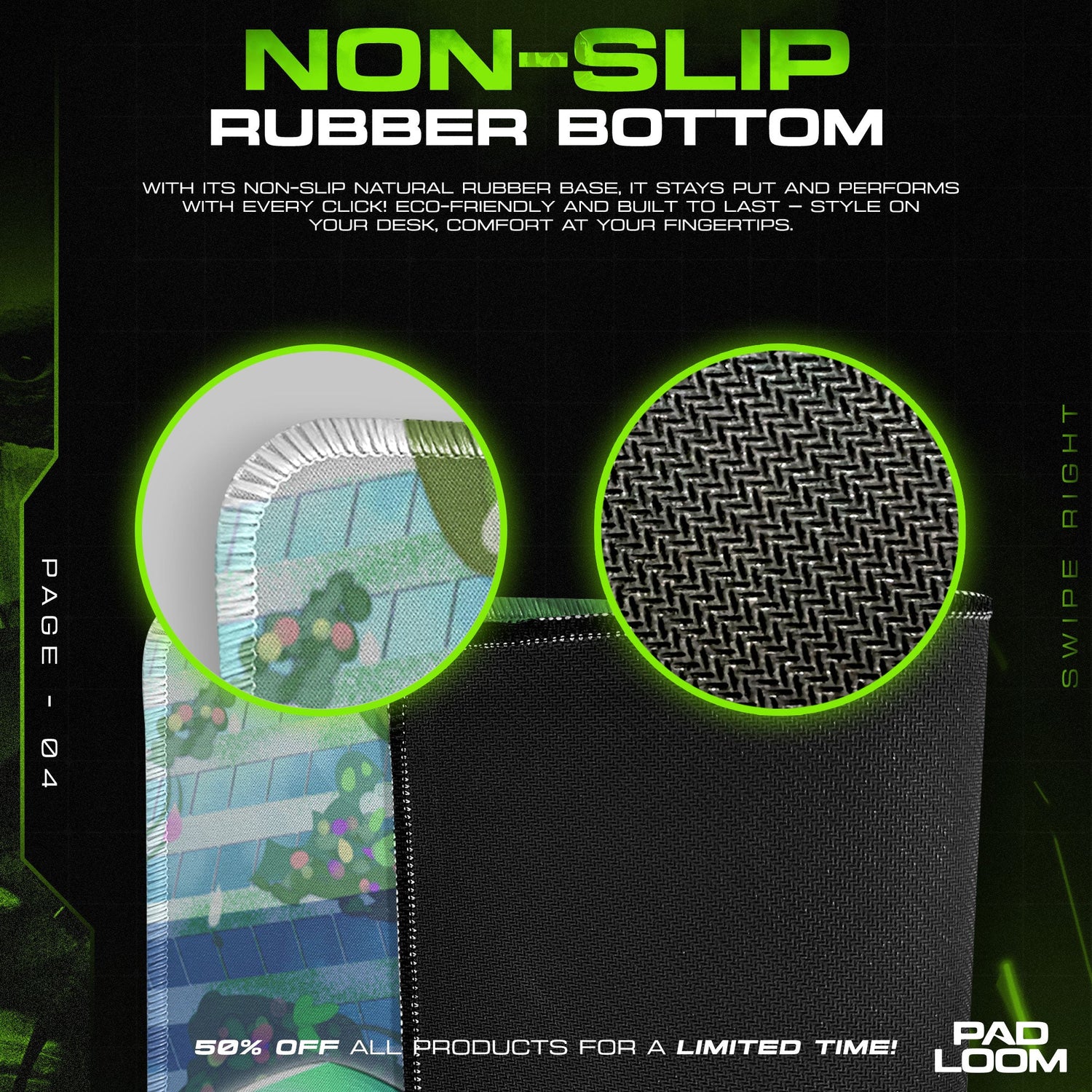 Kirby City of Light Mouse Pad, Game Dreamland Gaming Desk Mat Padloom