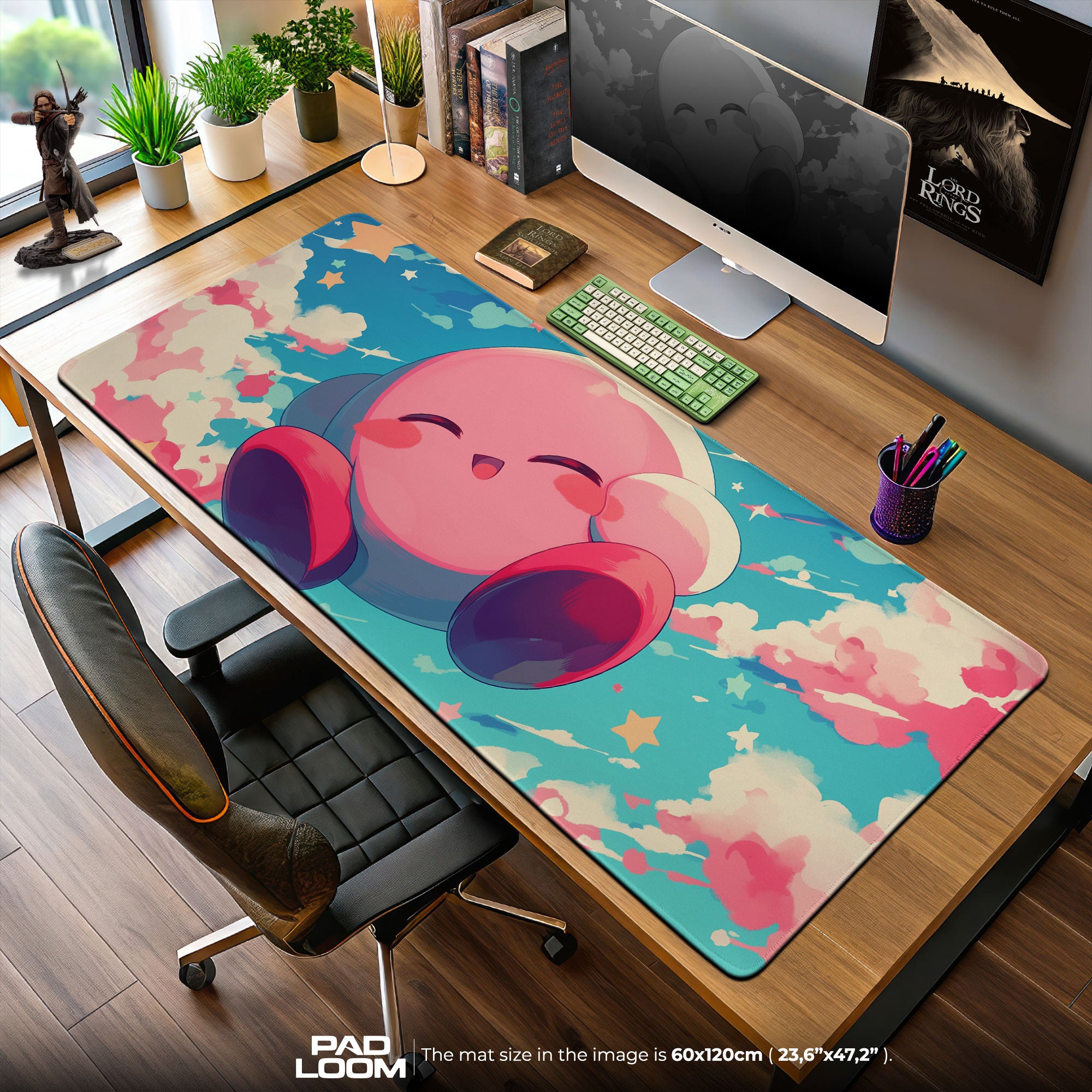 Kirby Dream Clouds Mouse Pad, Game Dreamland Gaming Desk Mat