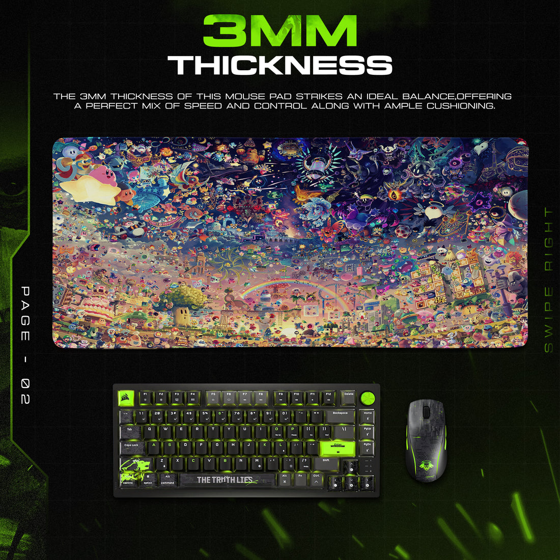 Kirby Dream Galaxy Mouse Pad – Anime Desk Mat