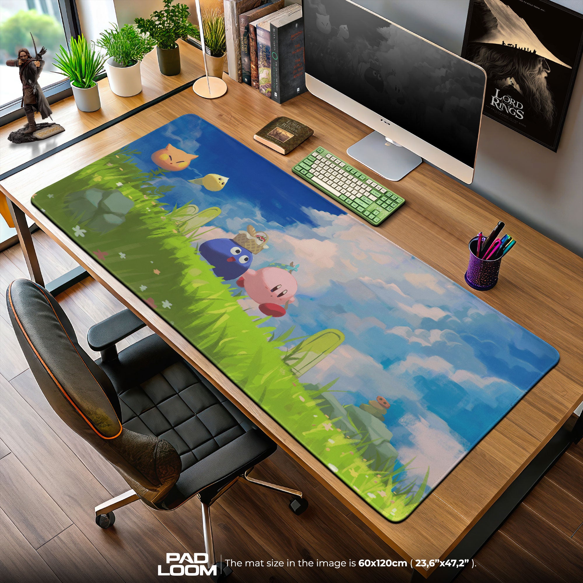 Kirby Meadow Picnic Mouse Pad, Game Dreamland Gaming Desk Mat