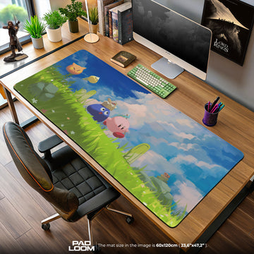 Kirby Meadow Picnic Mouse Pad, Game Dreamland Gaming Desk Mat