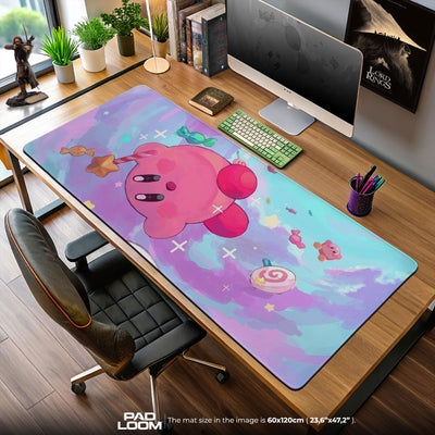 Kirby Mouse Pad, Candy Star Dreamland Anime Desk Mat