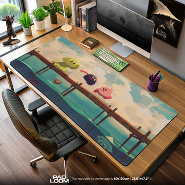 Kirby Seaside Stroll Mouse Pad, Game Dreamland Gaming Desk Mat