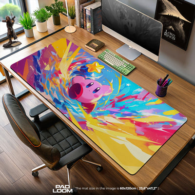 Kirby Star Burst Mouse Pad, Game Dreamland Gaming Desk Mat