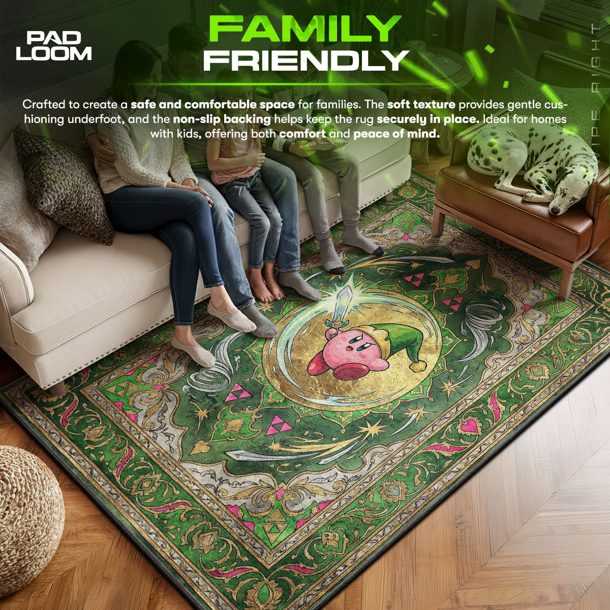 Kirby Sword Hero Rug - Kirby Chair Mat