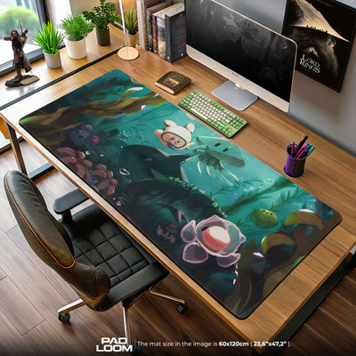 Kirby Underwater Adventure Mouse Pad, Game Dreamland Gaming Desk Mat
