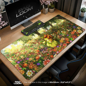 Kirlia Violin Meadow Mouse Pad – gaming desk mat by Padloom