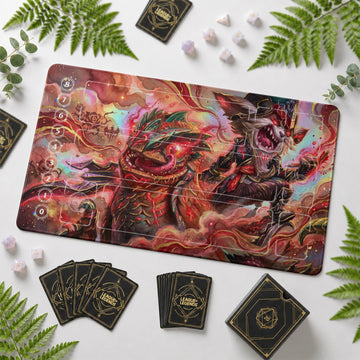 Kled Skaarl Riftbound TCG playmat – zone-free full-art League of Legends game mat