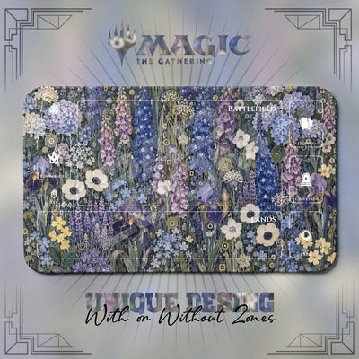 Klimt Garden Iris Playmat - MTG Magic Mat