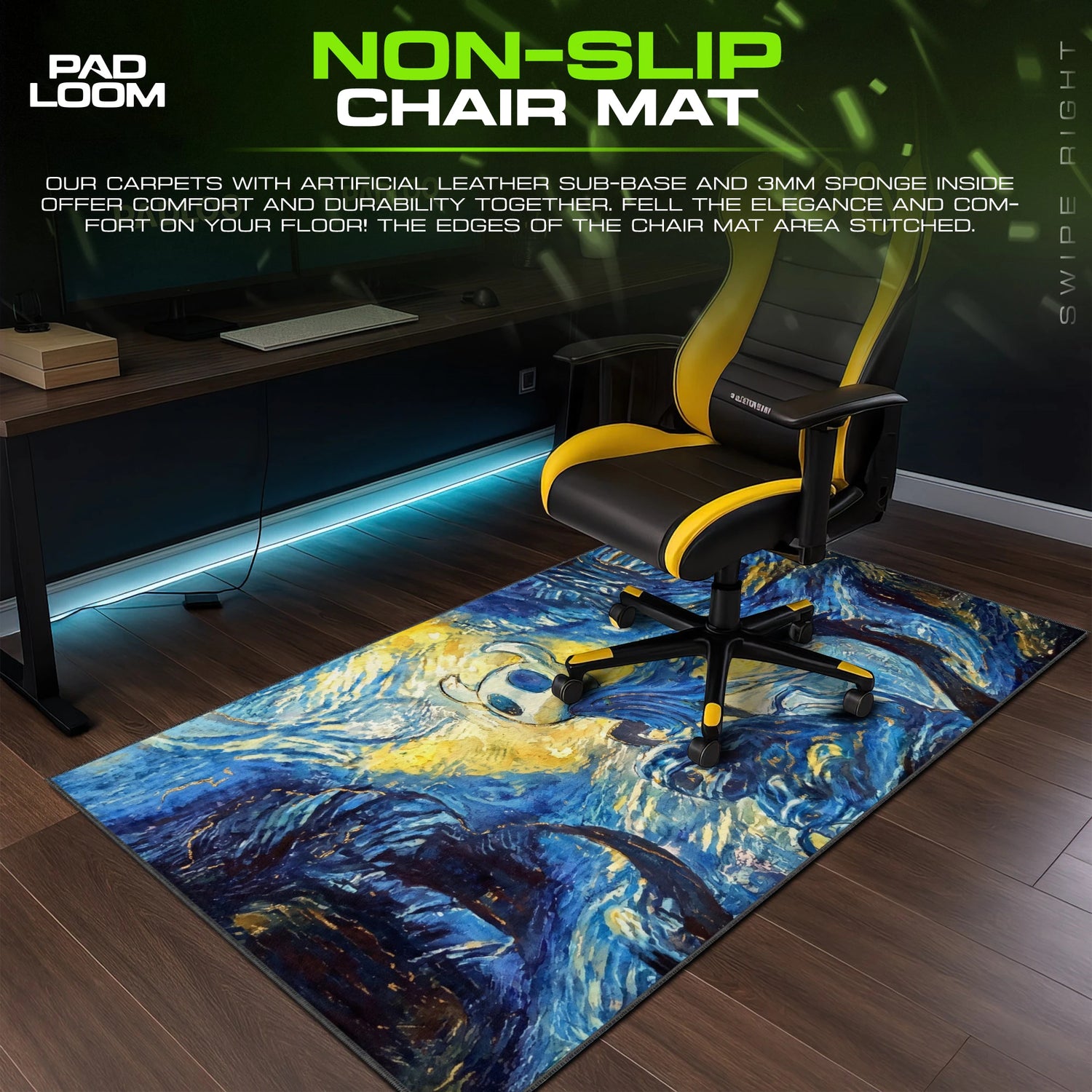 Knight Starry Descent Mouse Pad - Hollow Knight Mat