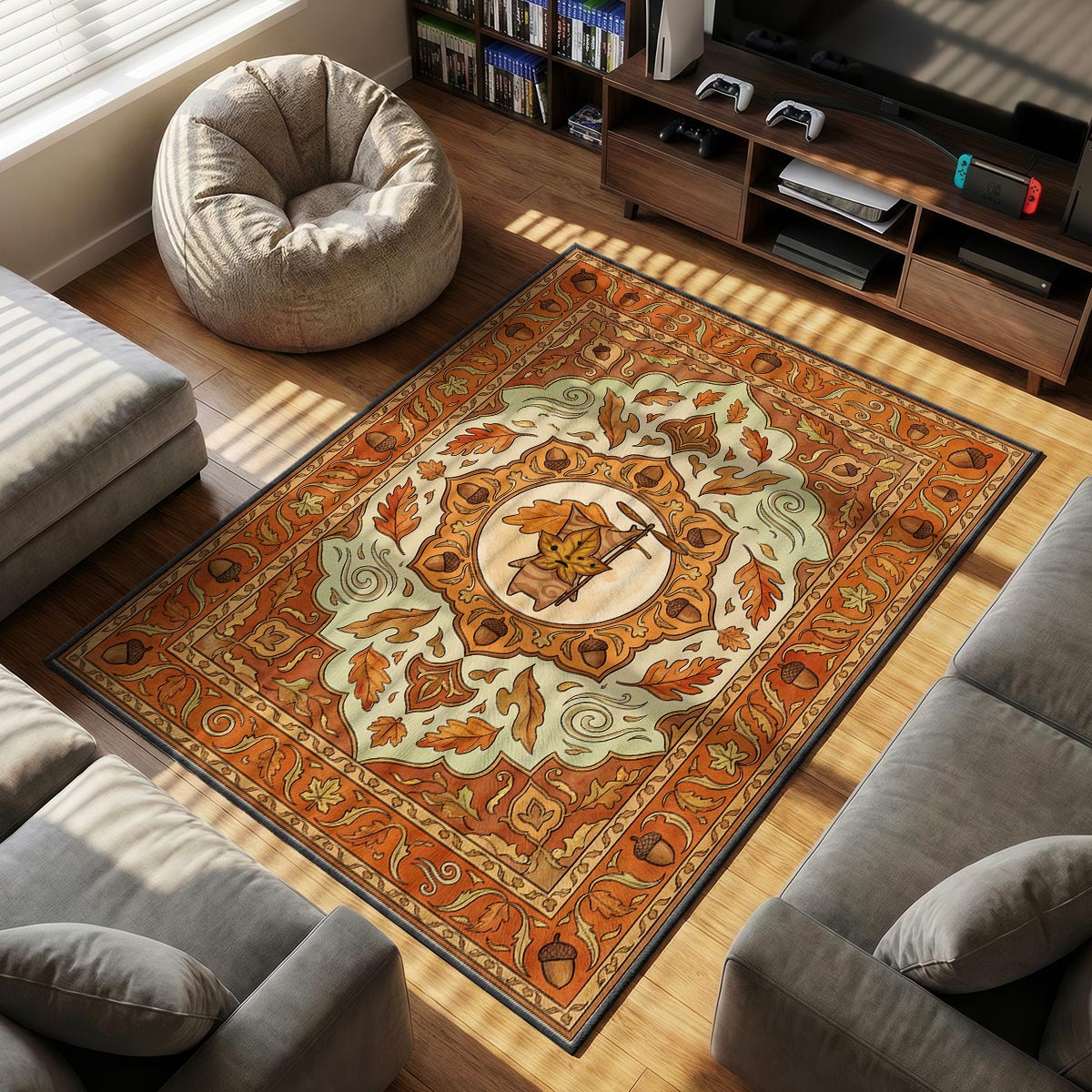 Korok Autumn Forest Rug - Zelda Chair Mat