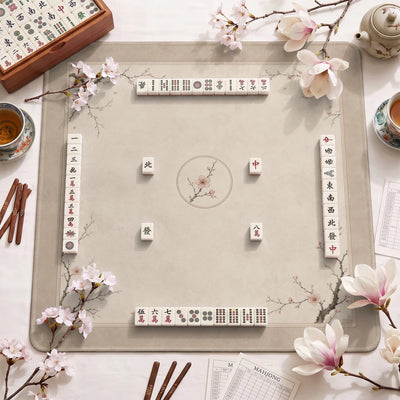 Kraft Blossom Chinoiserie Mahjong-Matte - Mahjong