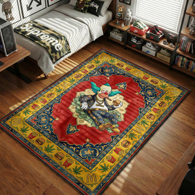 Krusty the Clown Moschino Burger Rug - Hypebeast Floor Mat