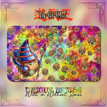Kuriboh Rainbow Playmat – Yugioh TCG duel mat, 24 x 14 in