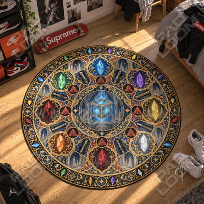 Kyber Medallion Round Rug - Star Wars Chair Mat