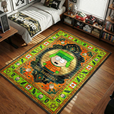 Kyle You Bastards Rug — South Park Cartoon Area Rug