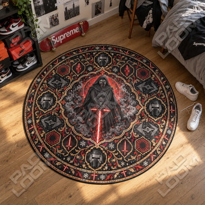 Kylo Ren Crossguard Round Rug - Star Wars Chair Mat