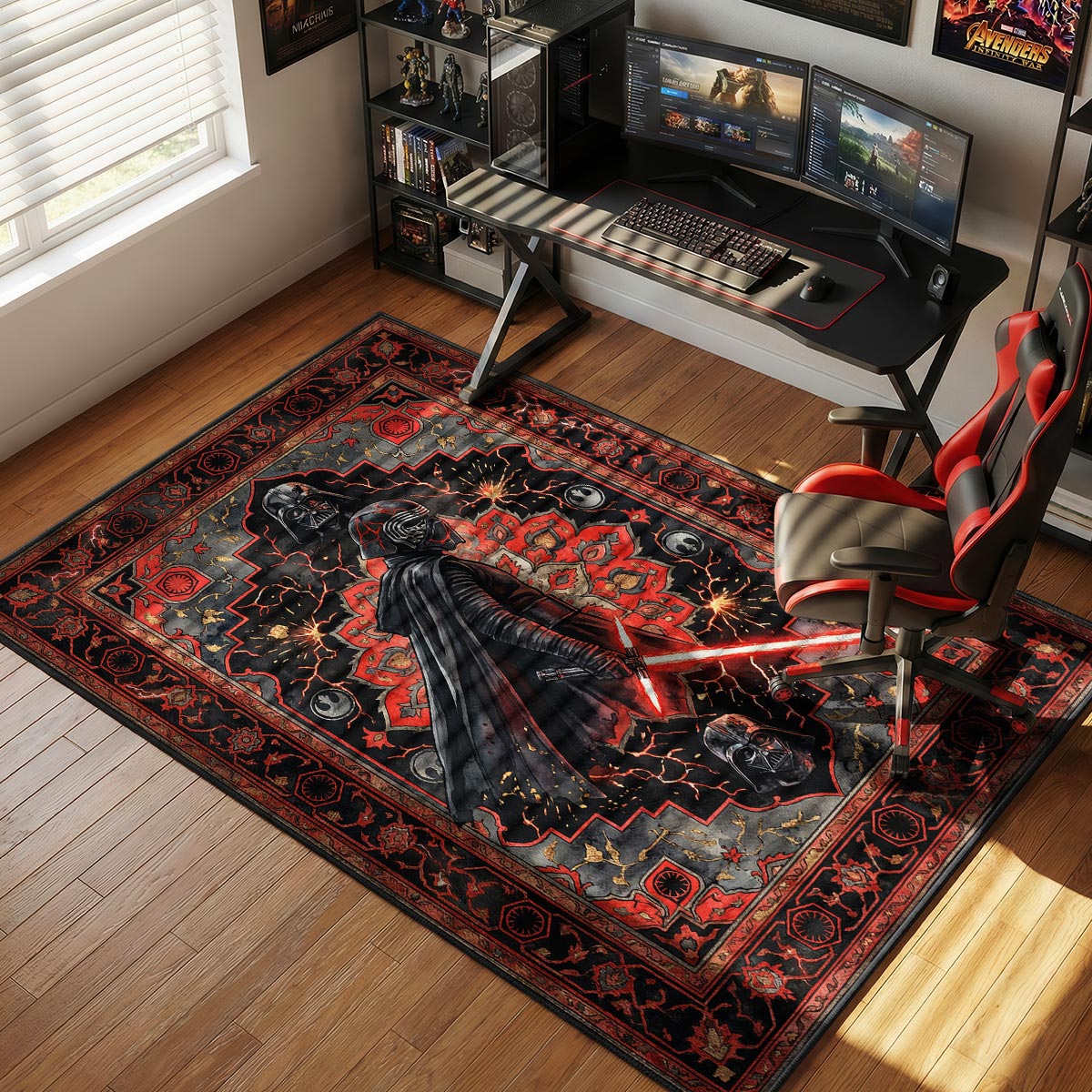 Kylo Ren Dark Side Legacy Star Wars Room rug — main product view