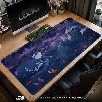 Kyogre Storm Surge Mouse Pad - Pokémon Desk Mat