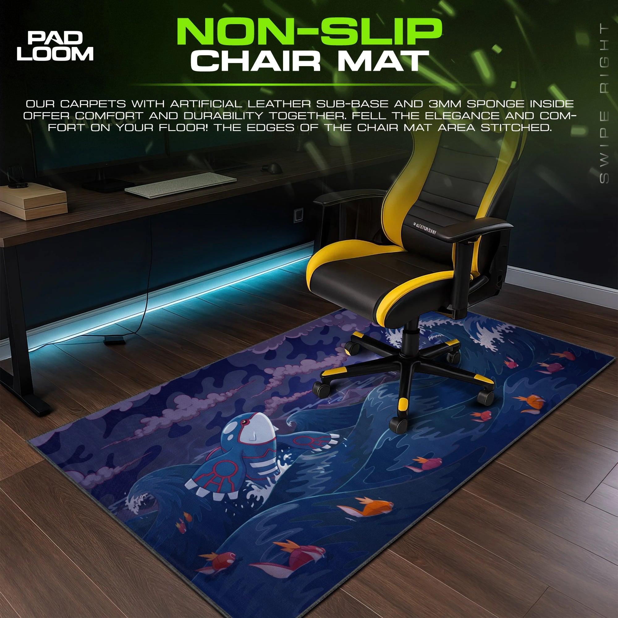 Kyogre Storm Surge Mouse Pad - Pokémon Desk Mat