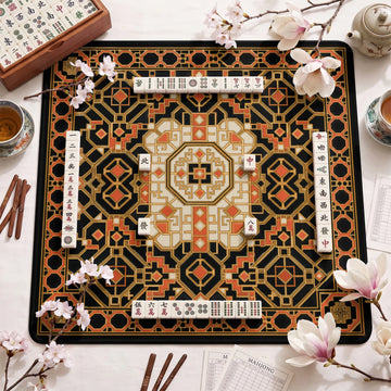Lacquer Lattice Mahjong Mat – neoprene mah jongg table mat