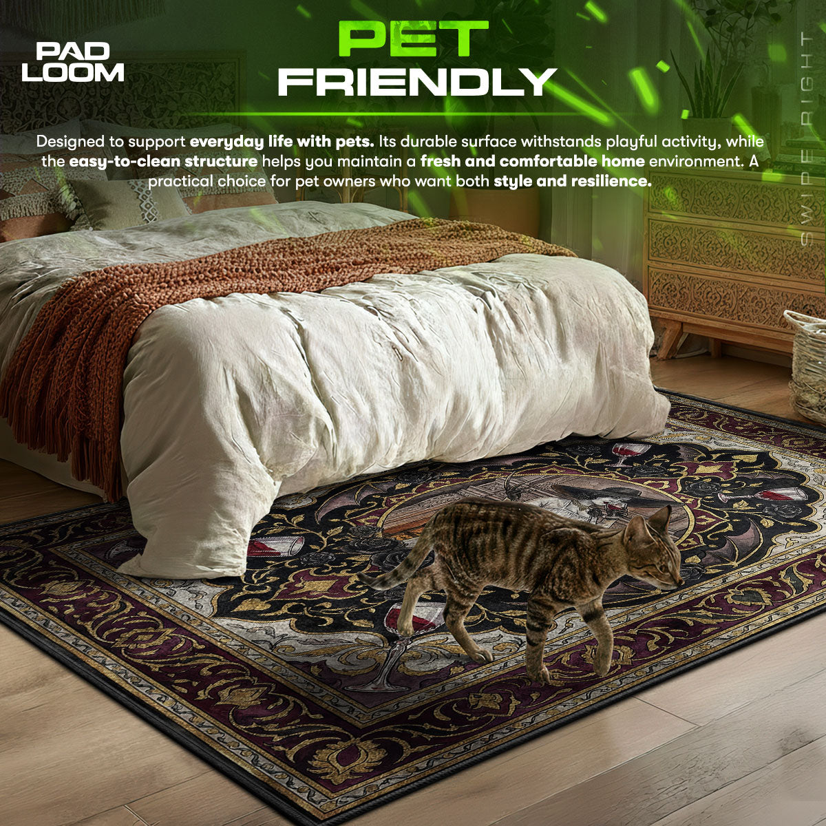 Lady Dimitrescu Gotischer Teppich - Stuhlunterlage Resident Evil Village