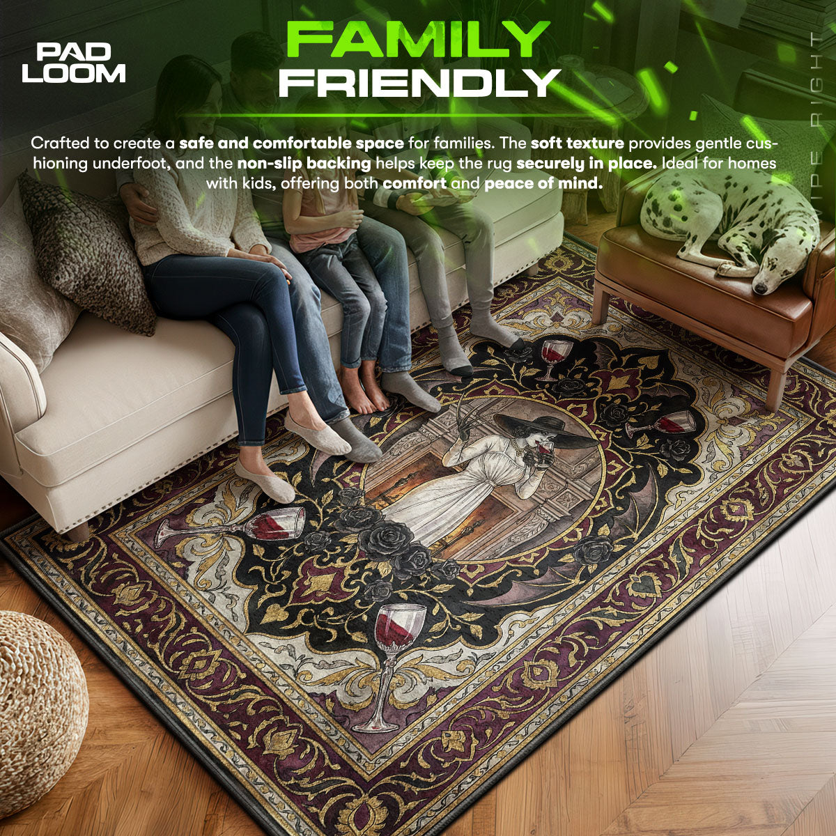 Lady Dimitrescu Gotischer Teppich - Stuhlunterlage Resident Evil Village