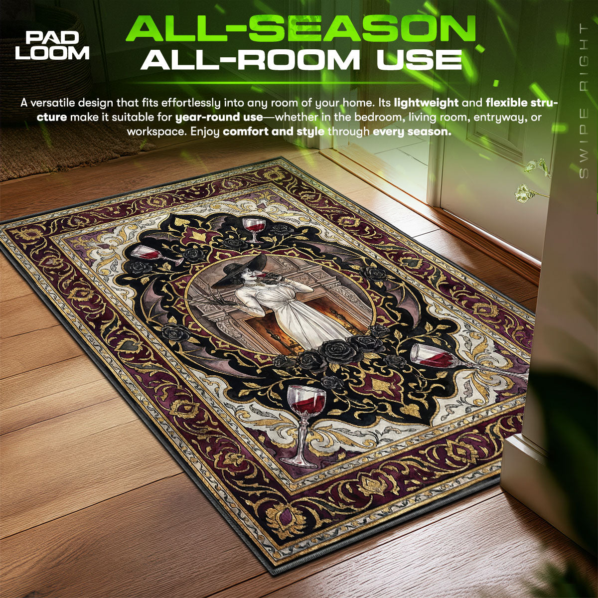 Lady Dimitrescu Gotischer Teppich - Stuhlunterlage Resident Evil Village