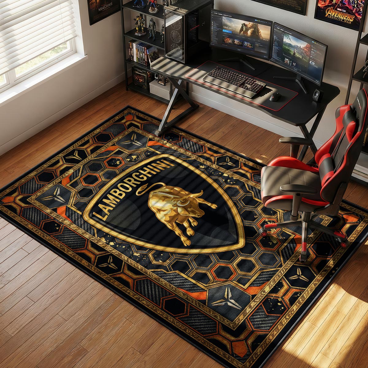 Lamborghini Logo Supercar Floor rug — main product view