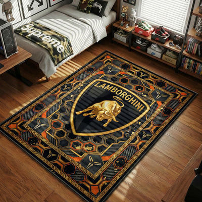 Lamborghini Logo Rug - Supercar Floor Mat