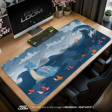 Lapras Grey Tide Mouse Pad - Pokémon Desk Mat