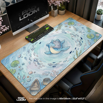 Lapras Reiseteich Mauspad - Pokémon Schreibtischunterlage