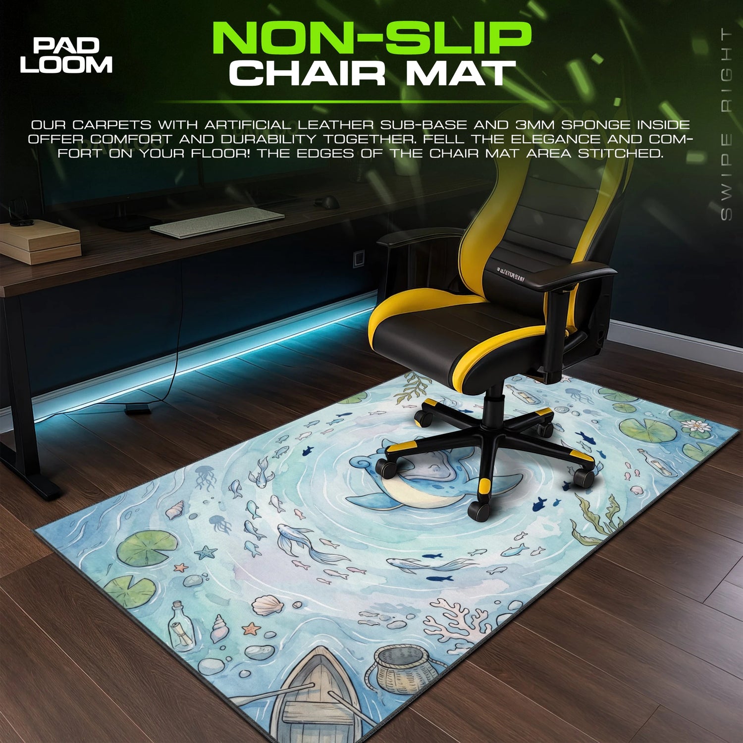Lapras Voyage Pond Mouse Pad - Pokemon Desk Mat