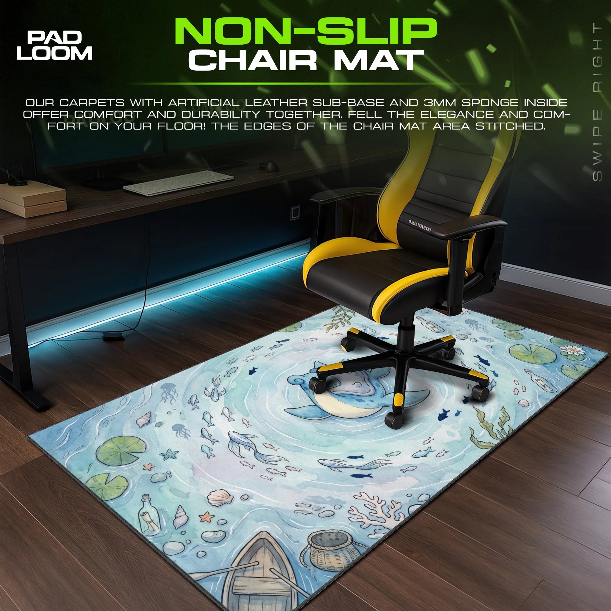 Lapras Voyage Pond Mouse Pad - Pokemon Desk Mat