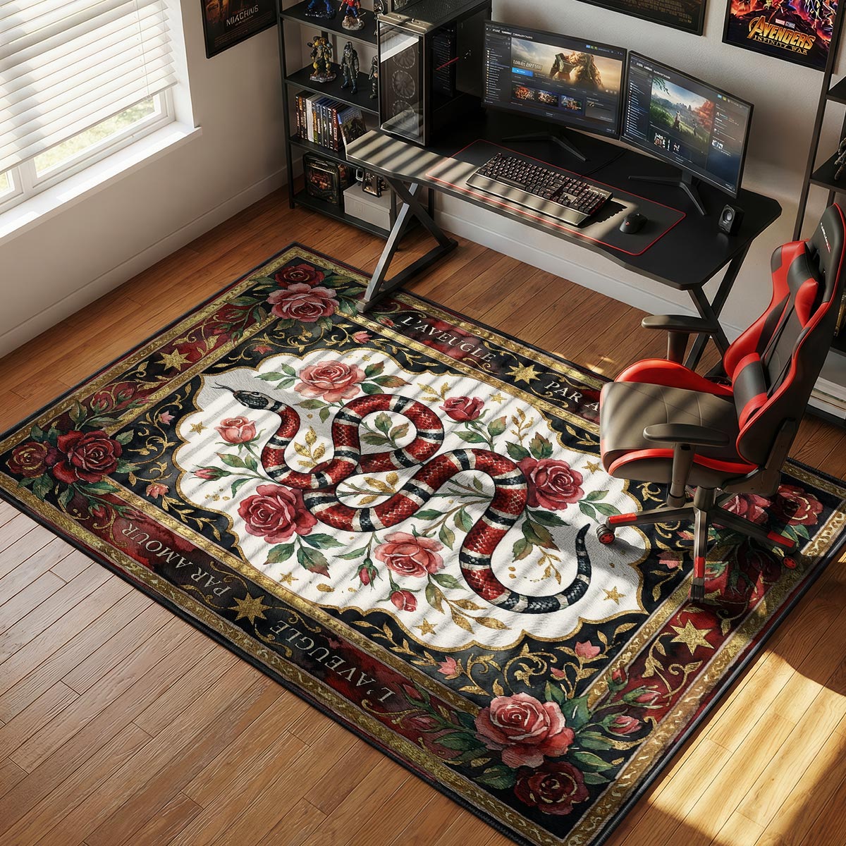 L'Aveugle Par Amour Snake Rug - Luxury Floor Decor