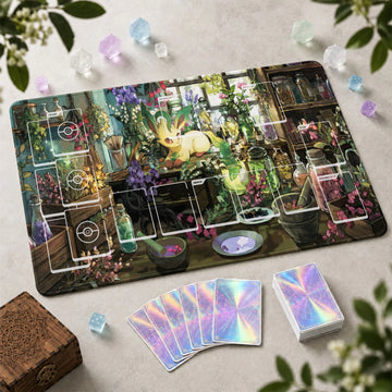 Leafeon Apothecary Playmat - Pokemon TCG Mat