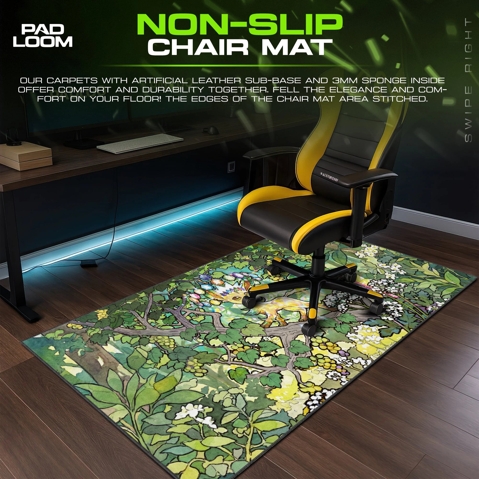 Leafeon Crystal Grove Mouse Pad - Pokemon Desk Mat