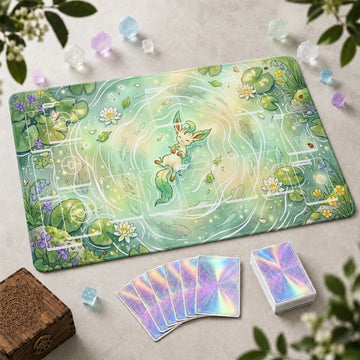 Leafeon Pond Playmat - Pokemon TCG Mat