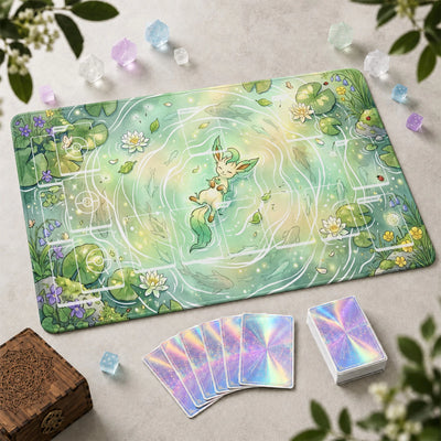 Leafeon Pond Playmat - Pokemon TCG Mat