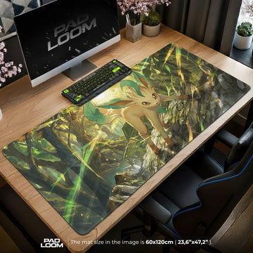 Leafeon Sunlit Grove Mouse Pad - Pokémon Desk Mat