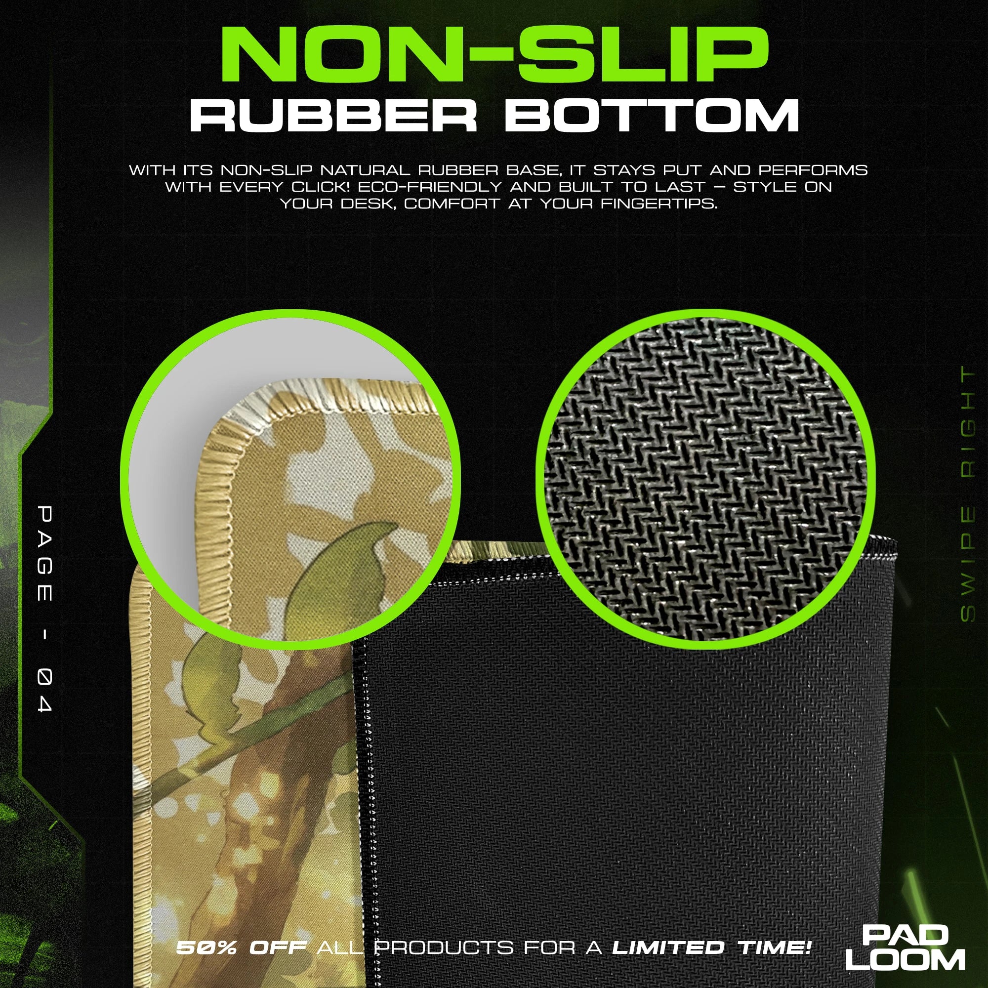 Leafeon Sunlit Nap Mouse Pad - Pokemon Desk Mat