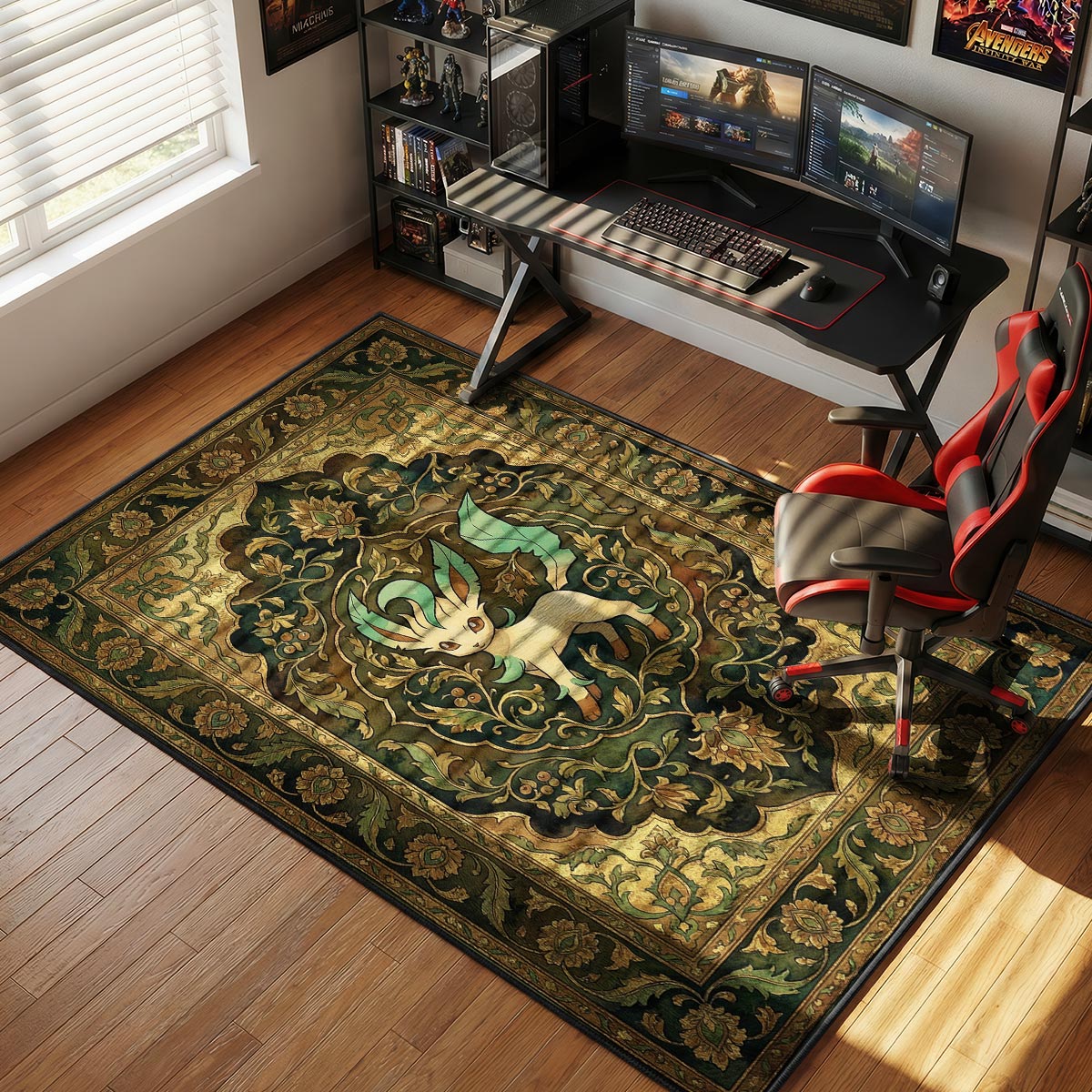 Leafeon Verdant Forest Chair rug — main product view