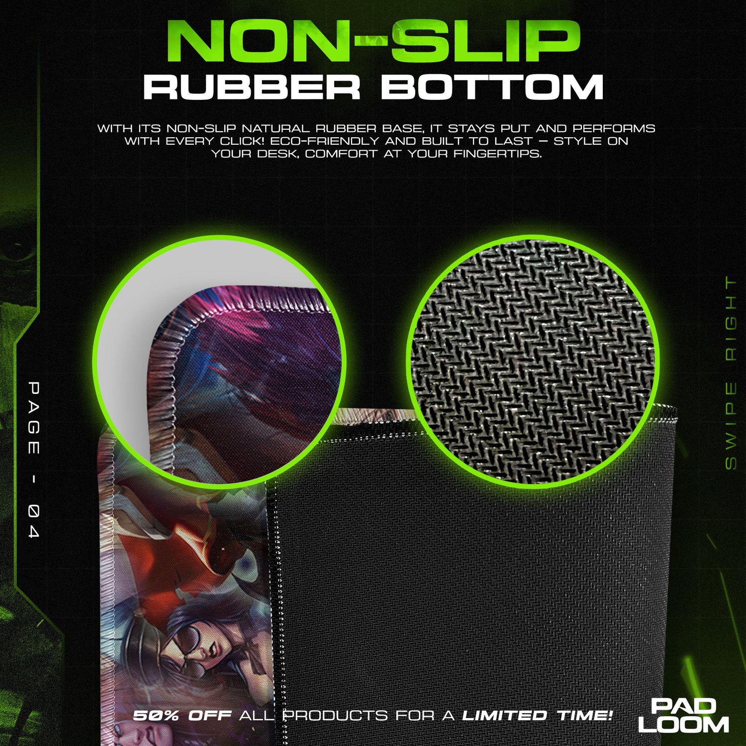 League of Legends Champion Collage Mouse Pad, MOBA Gaming Desk Mat Padloom