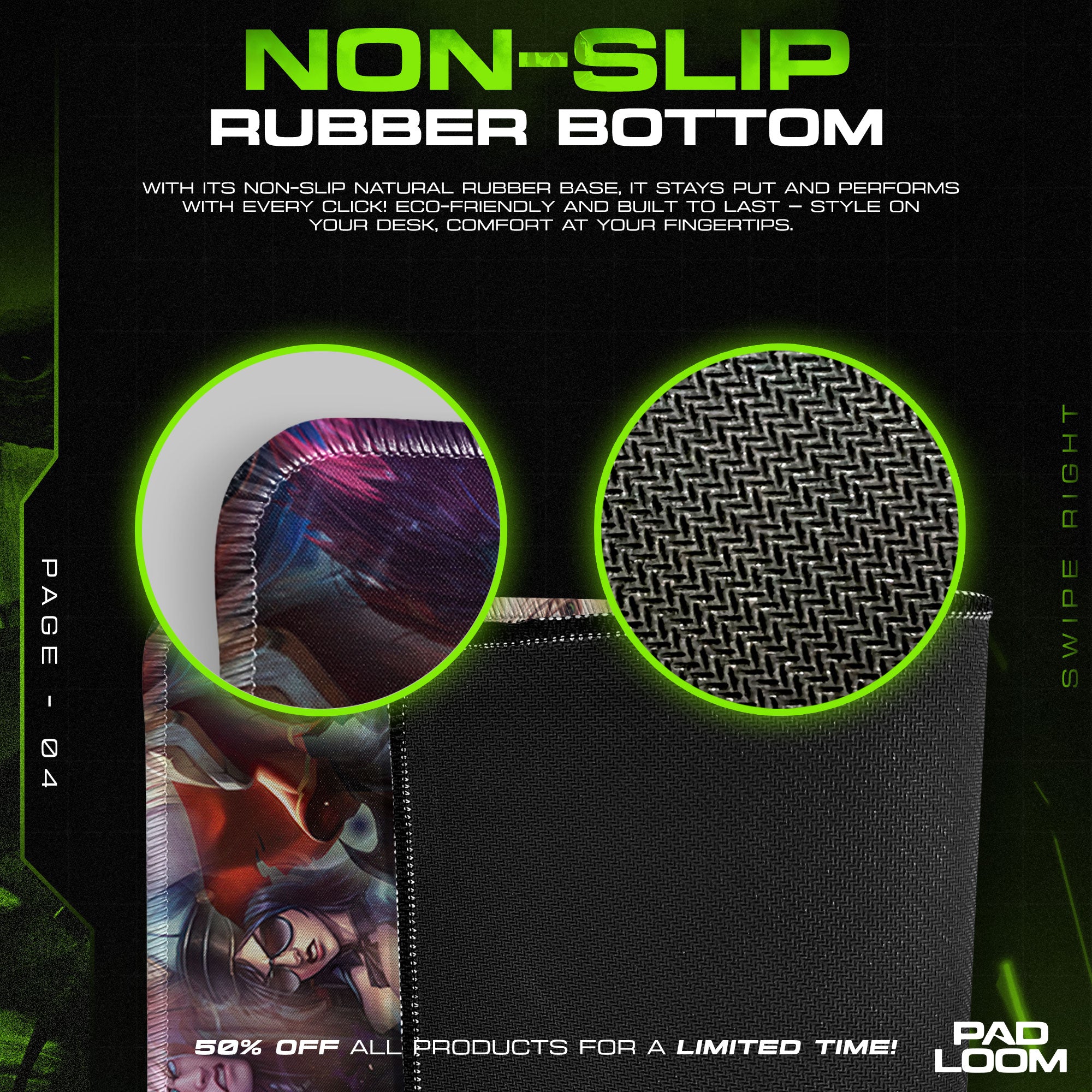 League of Legends Champion Collage Mouse Pad, MOBA Gaming Desk Mat
