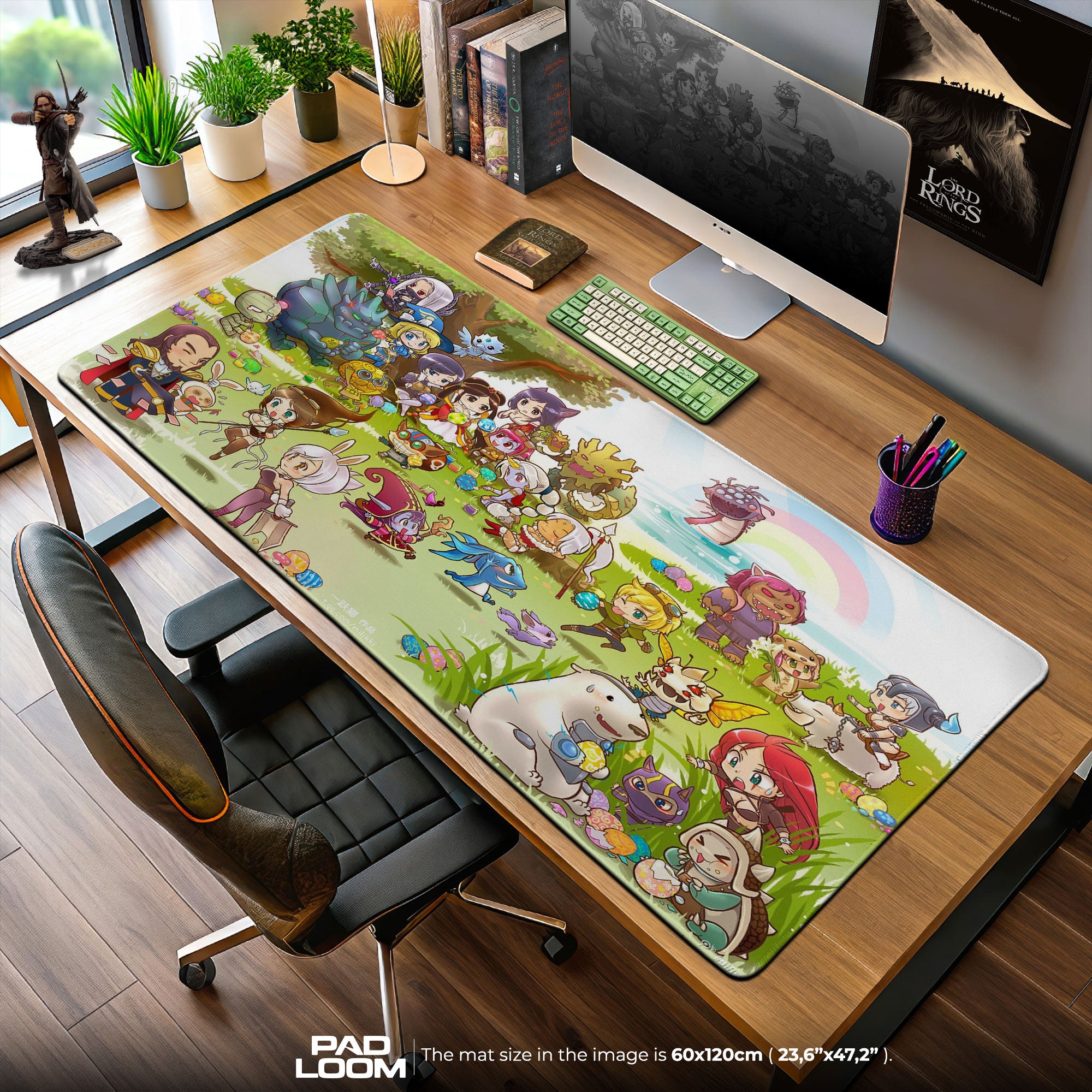 League of Legends Festival Chibis Mouse Pad, Gamer Desk Mat