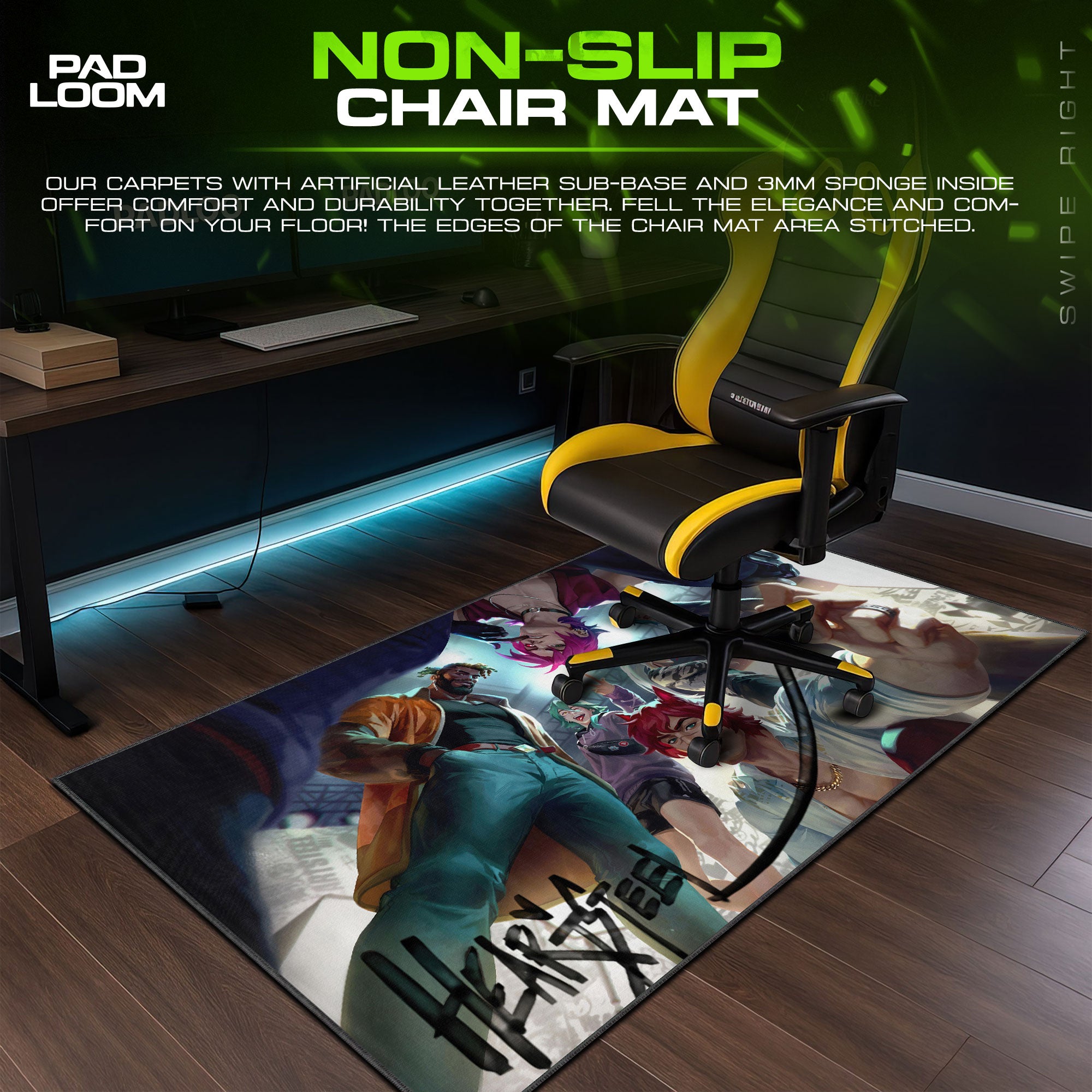 League of Legends Heartsteel Group Mouse Pad, Gamer Desk Mat
