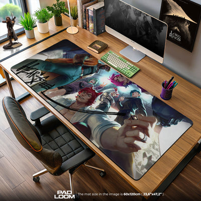 League of Legends Heartsteel Group Mouse Pad, Gamer Desk Mat